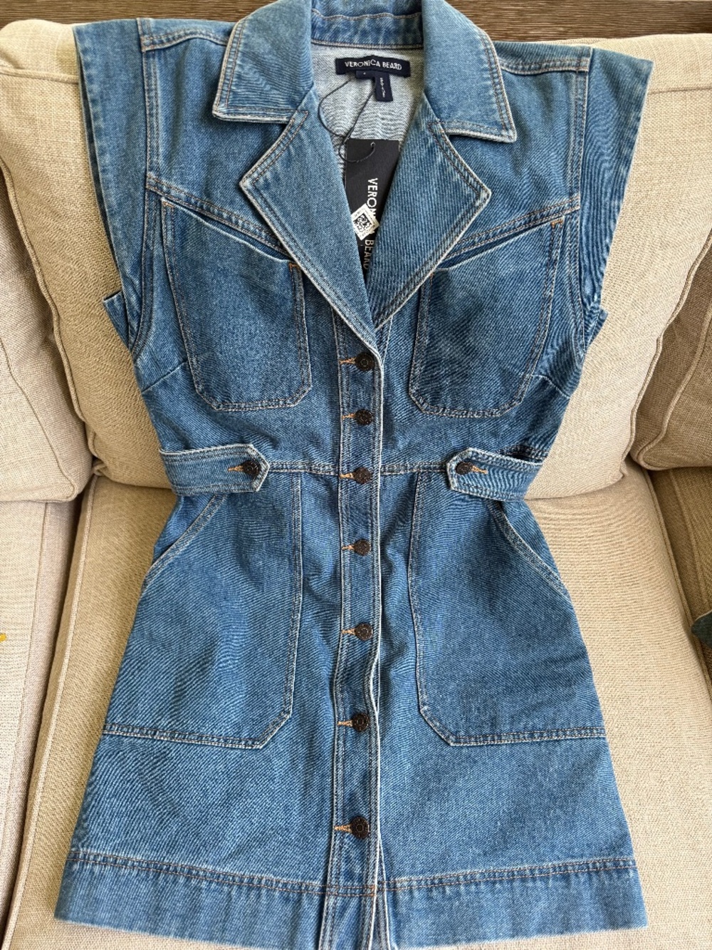 Veronica Beard Denim Jax Dress, Size 4